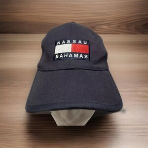 Nassau Bahamas Hat Adjustable Hook & Loop Blue Dorsett Sportswear Cotton Cap